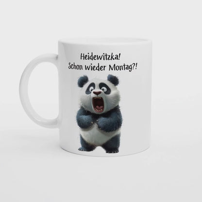 Heidewitzka – Lustige Panda-Tasse für den Montagsschock! Büro Geschenk
