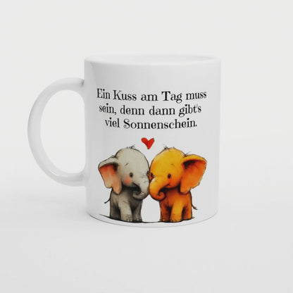 Tasse "Du bist mein Sonnenschein" Elefanten Tasse. Geschenk Freund, Freundin, Jahrestag Geschenk, Liebe