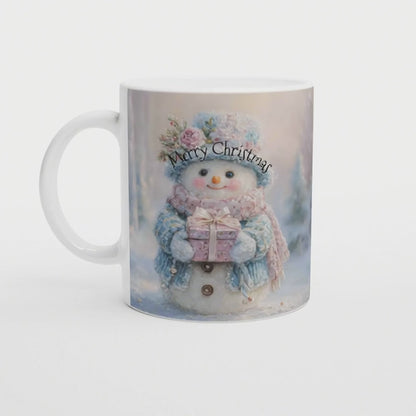 Tasse "Merry Christmas" Süßer Schneemann, Wichtelgeschenk, Geschenk beste Freundin, Nikolaus Geschenk, Niedlich
