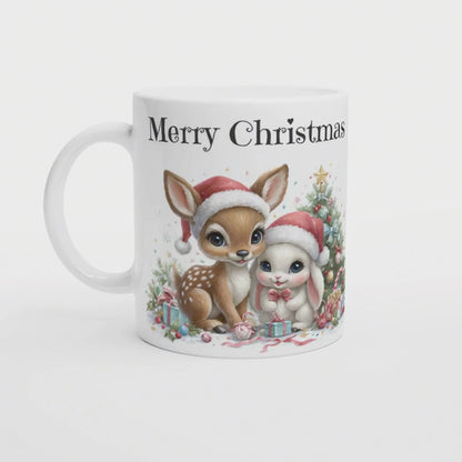 Süße Weihnachtstasse! Tasse Reh & Hase. Wichtelgeschenk. Geschenk beste Freundin. Tier Tasse, Niedlich